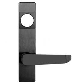 Detex 08BN 693 BN Lever Trim with Cylinder Hole, for Value Series Devices, Black Painted