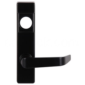 Detex 09BN 693 BN Lever Trim with Cylinder Hole, for Value Series Devices, Black Painted