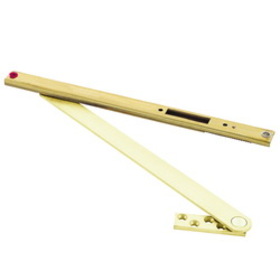 Glynn Johnson 102H-US3 Heavy Duty Concealed Overhead Hold Open, Size 2, Bright Brass Finish, Non-Handed