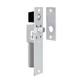 SDC 1091AIV Spacesaver Mortise Bolt Lock, Fits 1-3/4 In. Frames, 12/24 VDC, Failsafe, Satin Aluminum Clear Anodized