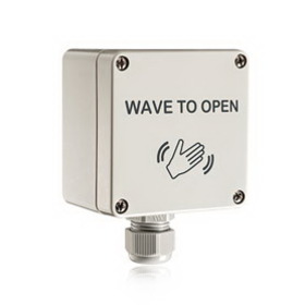 BEA 10MS09TL Microwace Touchless Actuator, Detection Range From 4 to 24" (Adjustable), Wave to Open Text & Logo