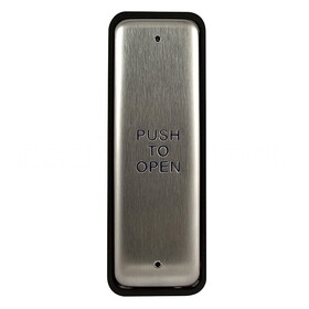 BEA 10PBJE Stainless steel push plate, 1.5" by 4.75", in jamb plate,