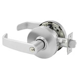 Sargent 10XG70 LL 26D Grade 1 Electrified Cylindrical Lock, Fail Safe, L Lever, L Rose, 6-Pin Cylinder, Deadlatch, Satin Chrome Finish, Non-Handed