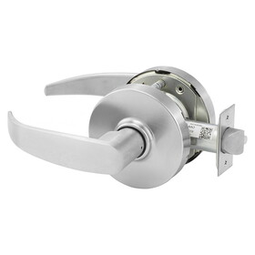 Sargent 28-10G13 LP 26D Grade 1 Exit Cylindrical Lock, P Lever, Non-Keyed, Satin Chrome Finish, Not Handed