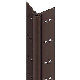 Ives 112XY 83 313AN Aluminum Continuous Gear Hinge,Full Mortise,Center Loaded,Narrow Frame Leaf,No Inset,83",Dark Bronze Finish,Non-Handed