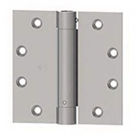 Hager 1250 4-1/2X4-1/2 US26D Full Mortise Spring Hinge, Standard Weight, 4-1/2" by 4-1/2", Steel, Satin Chromium Plated Finish