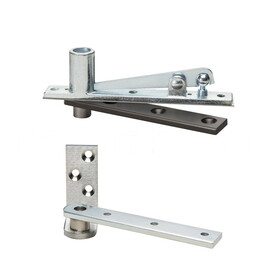 Rixson 127-3/4 626 Center Hung Side Jamb Attached Pivot, Includes 320 Top Pivot, Satin Chromium Plated