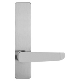 Detex 14BN 689 BN Lever Trim with Blank Escutcheon, for Value Series Devices, Aluminum Painted