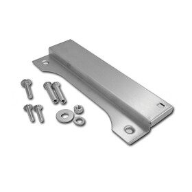 HES 150 Strike Latch Guard, Satin Stainless Steel Finish