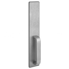 PHI 1702A 630 Apex and Olympian Series Wide Stile Trim, Exit Only, Dummy Trim, A Design Pull, Satin Stainless Steel