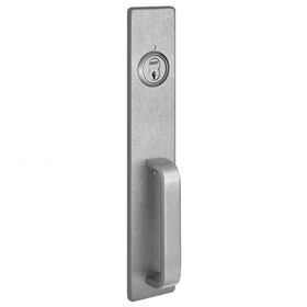 PHI 1703A 630 Apex and Olympian Series Wide Stile Trim, Key Retracts Latchbolt, A Design Pull, Satin Stainless Steel