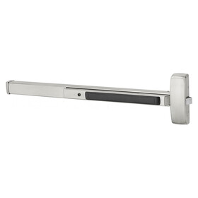 Sargent 8888J 32D Grade 1 Rim Exit Bar, Wide Stile Pushpad, 42" Device, Exit Only, Hex Key Dogging, Satin Stainless Steel Finish, Field Reversible