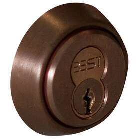 BEST 1E74-C181RP3613 Mortise Cylinder, SFIC Housing, Dark Oxidized Satin Bronze Oil Rubbed