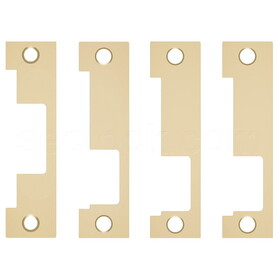 HES 1LB 605 1500, 1600 Series Faceplate Kit, Includes 1J, 1K, 1KD, 1KM Faceplates, Bright Brass