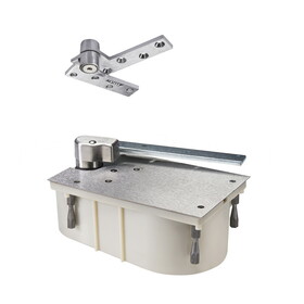Rixson 2790S RH 626 Heavy Duty Offset Hung Concealed Floor Closer, 90 Degree, Selective Hold Open, Right Hand, Satin Chromium Plated