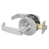 Sargent 28-11G30 LL 26D Grade 1 Communicating Cylindrical Lock, L Lever, L Rose, Conventional Cylinder, Satin Chrome Finish, Non-handed