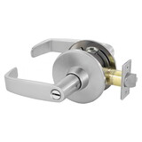 Sargent 28-11U65 LL 26D Grade 1 Privacy/Bathroom Cylindrical Lock, L Lever, L Rose, Non-Keyed, Satin Chrome Finish, Non-handed