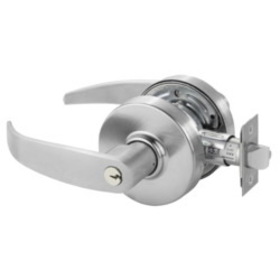 Sargent 28-7G04 LP 26D Grade 2 Storeroom/Closet Cylindrical Lock, P Lever, Conventional Cylinder, Satin Chrome Finish, Non-handed