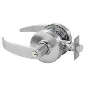 Sargent 28-7G05 LP 26D Grade 2 Entrance/Office Cylindrical Lock, P Lever, Conventional Cylinder, Satin Chrome Finish, Non-handed