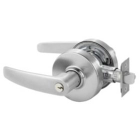 Sargent 28-7G05 LB 26D Grade 2 Entrance/Office Cylindrical Lock, B Lever, Conventional Cylinder, Satin Chrome Finish, Non-handed
