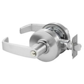 Sargent 28-7G04 LL 26D Grade 2 Storeroom/Closet Cylindrical Lock, L Lever, Conventional Cylinder, Satin Chrome Finish, Non-handed