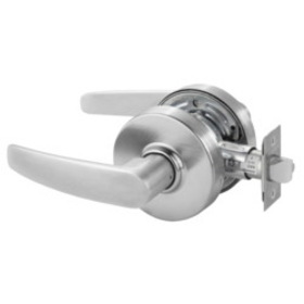 Sargent 28-7U15 LB 26D Grade 2 Passage Cylindrical Lock, B Lever, Non-Keyed, Satin Chrome Finish, Non-handed