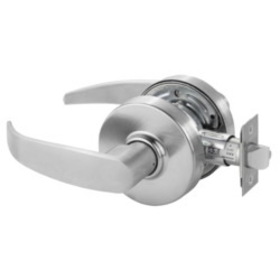 Sargent 28-7U15 LP 26D Grade 2 Passage Cylindrical Lock, P Lever, Non-Keyed, Satin Chrome Finish, Non-handed