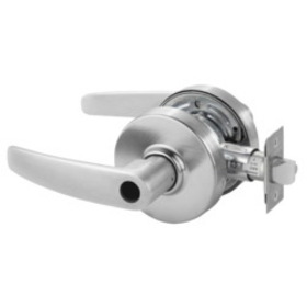 Sargent 28LC-7G05 LB 26D Grade 2 Entrance/Office Cylindrical Lock, B Lever, Conventional Less Cylinder, Satin Chrome Finish, Non-handed