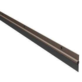 Pemko 307DV 48 Door Bottom,48",Vinyl Insert,Dark Bronze Anodized Aluminum Finish
