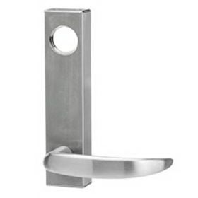 Adams Rite 3080-01-0-3U-US32D Entry Trim, 01 Curve Lever, With Cylinder Hole, Universal, Satin Stainless Steel
