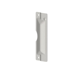 Hager 341D US32D 12 Gauge Stainless Steel Latch Protector Plate with Lock Cut Out,for 1-3/4" Door Thickness,3" by 11",Satin Stainless Steel Finish