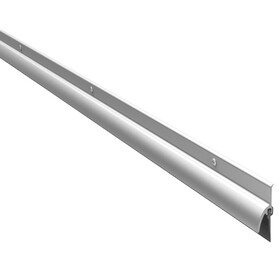 Pemko 345AV 48 Door Bottom Sweep,48",Vinyl Insert,Mill Aluminum Finish