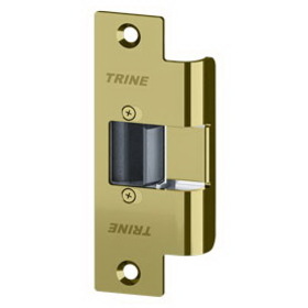 Trine 3478LC-US3 3000 Series Electric Strike, 12/24VAC/DC, Fail Secure4-7/8" x 1-1/4", Bright Brass