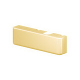 LCN 4010-72MC RH 632 4010 Series Grade 1 Metal Cover, Right-Handed, Bright Brass Plated Clear Coated Finish