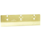 LCN 4040XP-18G 632 Drop Plate, Locates Top Jamb Mounted Closer Flush with Top of Head Frame Face in Flush Ceiling Condition, Bright Brass Finish