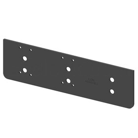 LCN 4040XP-18TJ 693 Drop Plate, Centers Top Jamb Mounted Closer Vertically on Head Frame Where Face is Less than 3-1/2", Black Finish