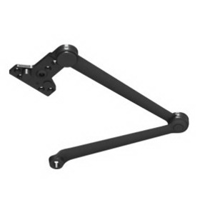 LCN 4040XP-3077CNS 693 Cush Arm, Solid Forged Steel Main Arm and Forearm with Stop in Soffit Shoe, Black Painted Finish, Non-Handed