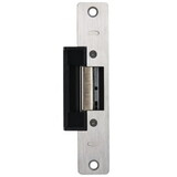 RCI 4107-05 32D Electric Strike, 6-7/8 In. Round Corner Faceplate, For 3/4 In. Projection Latches, 12 VAC/DC, Fail Secure, Satin Stainless Steel