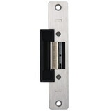 RCI 4107-08 32D Electric Strike, 6-7/8 In. Round Corner Faceplate, For 3/4 In. Projection Latches, 24 VAC/DC, Fail Secure, Satin Stainless Steel