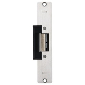 RCI 4108-08 32D Electric Strike, 7-15/16 In. Round Corner Faceplate, For 3/4 In. Projection Latches, 24 VAC/DC, Fail Secure, Satin Stainless Steel