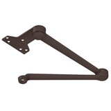 LCN 4110-3049EDA LH 616 Hold Open Extra Duty Arm, Satin Bronze Blackened Satin Relieved Clear Coated Finish, Left-Handed