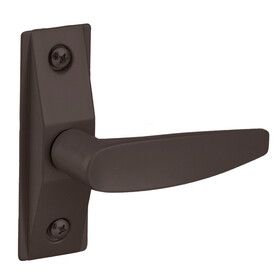 Adams Rite 4560-501-121 Flat Lever Trim without Return, ADA compliant design, For 1-3/4 In. to 2 In. Thick Door, LH or LHR, Dark Bronze Paint