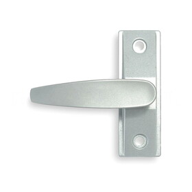 Adams Rite 4560-502-130 Flat Lever Trim without Return, ADA Compliant, For 2-1/4" to 2-1/2" Thick Door, LH or LHR, Satin Aluminum Finish