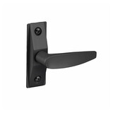 Adams Rite 4560-601-119 Flat Lever Trim without Return, ADA compliant design, For 1-3/4 In. to 2 In. Thick Door, RH or RHR, Satin Black Paint