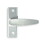Adams Rite 4560-602-130 Flat Lever Trim without Return, ADA compliant design, For 2-1/4 In. to 2-1/2 In. Thick Door, RH or RHR, Satin Aluminum Paint