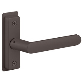 Adams Rite 4568-501-121 Flat Euro Lever Trim without Return, For 1-3/4 In. to 2 In. Thick Door, LH or LHR, Dark Bronze Paint