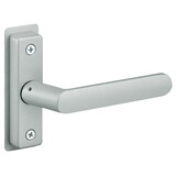Adams Rite 4568-501-130 Flat Euro Lever Trim without Return, For 1-3/4 In. to 2 In. Thick Door, LH or LHR, Satin Aluminum Paint