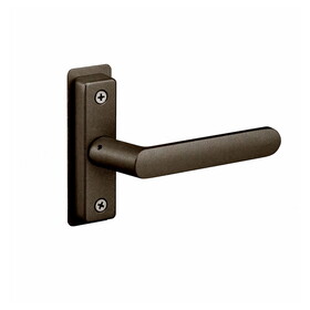 Adams Rite 4568-601-121 Flat Euro Lever Trim without Return, For 1-3/4 In. to 2 In. Thick Door, RH or RHR, Dark Bronze Paint