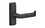 Adams Rite 4569-501-119 Flat Euro Lever Trim with Return, For 1-3/4 In. to 2 In. Thick Door, LH or LHR, Satin Black Paint