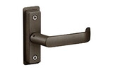 Adams Rite 4569-501-121 Flat Euro Lever Trim with Return, For 1-3/4 In. to 2 In. Thick Door, LH or LHR, Dark Bronze Paint
